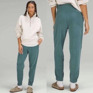 Lululemon Joggers High Rise, Brushed Softstream Green Jasper, sz 14, gently worn